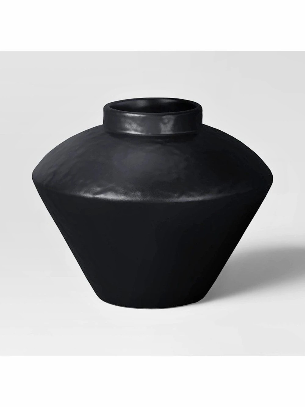 Threshold Small Modern Black Vase Ceramic